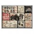 Набор из 9 магнитов Nostalgic Art Route 66 Bike Map (83117)